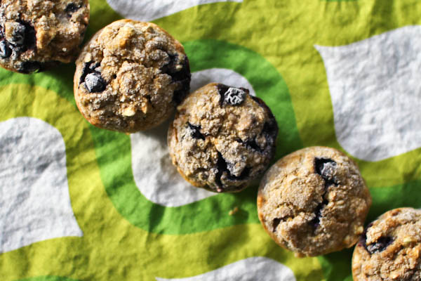 Blueberry-Zucchini muffins, still slightly frozen